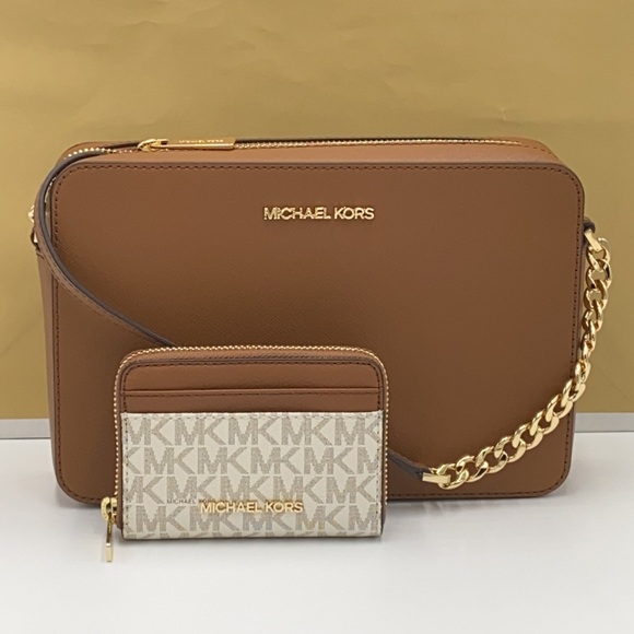 MICHAEL KORS LG EW CROSSBODY & MD ZA CARD CASE SET NWT - Picture 2 of 15